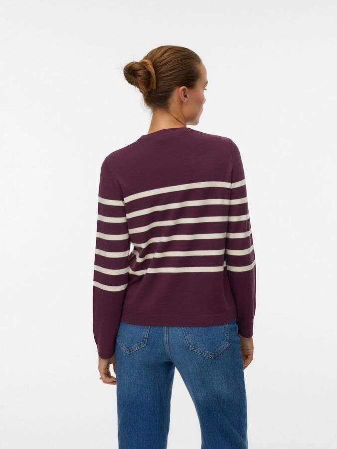 Vero Moda Trui met ronde hals VMSABA PLAIN LS O-NECK PULLOVER GA NOOS - Foto 3