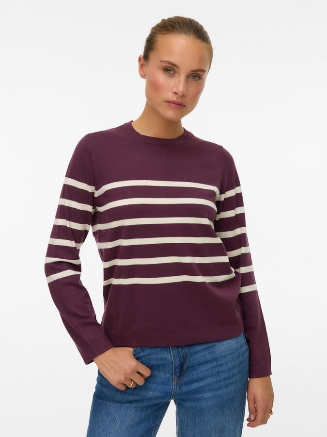 Vero Moda Trui met ronde hals VMSABA PLAIN LS O-NECK PULLOVER GA NOOS - Foto 4