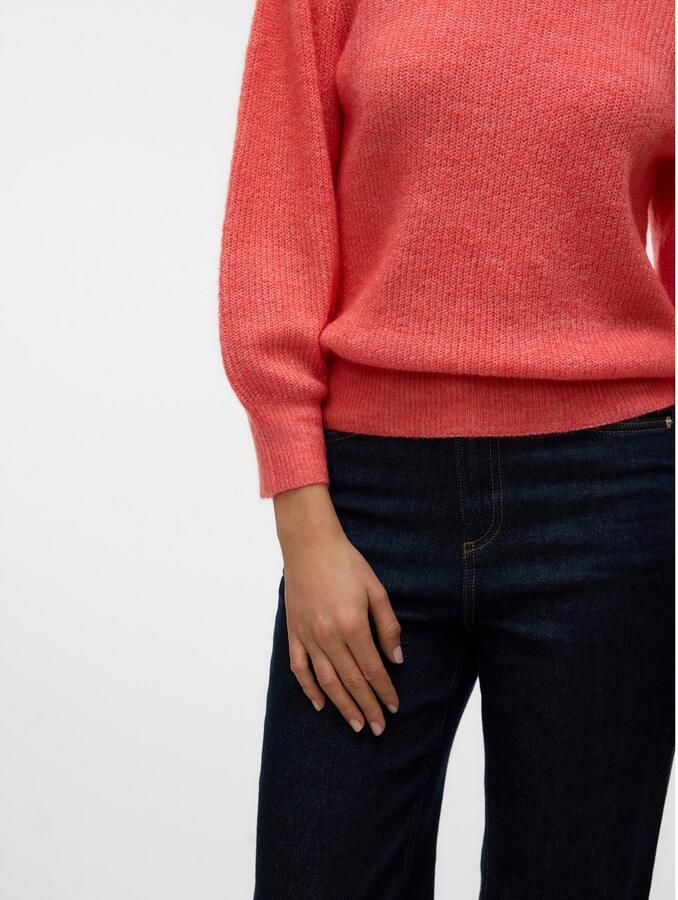 Vero Moda Trui met ronde hals VMVIGGA 3 4 RIB PULLOVER GA BOO REP - Foto 2