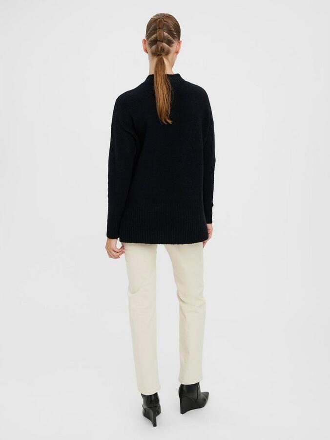 Vero Moda Oversized gebreide pullover met opstaande kraag model 'LEFILE' - Foto 4