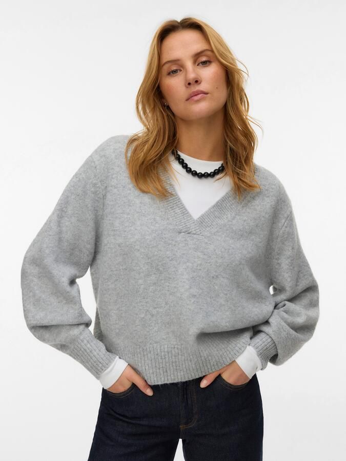Vero Moda Regular fit gebreide pullover met wol modell 'BOOM' - Foto 5