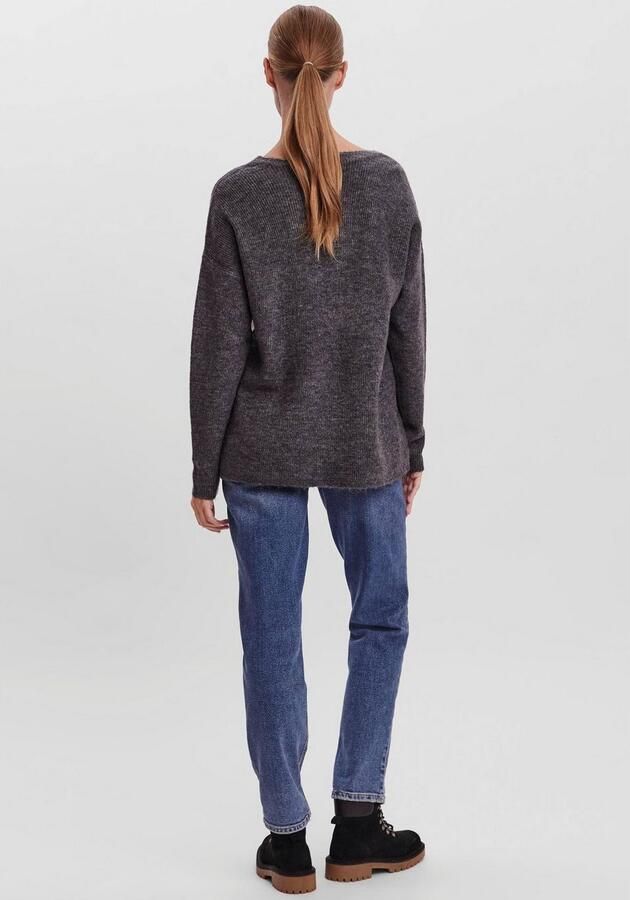 Vero Moda Regular fit gebreide pullover in gemêleerde look model 'CREWLEFILLE' - Foto 2