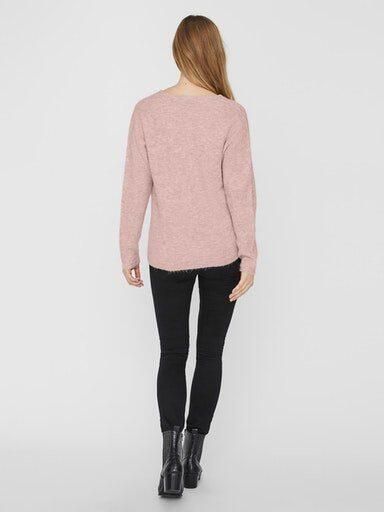 Vero Moda Regular fit gebreide pullover in gemêleerde look model 'CREWLEFILLE' - Foto 4