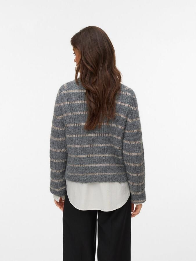 Vero Moda Vest VMAWESOME SHINE LS O-NCK STRIPE CARD BOO - Foto 4