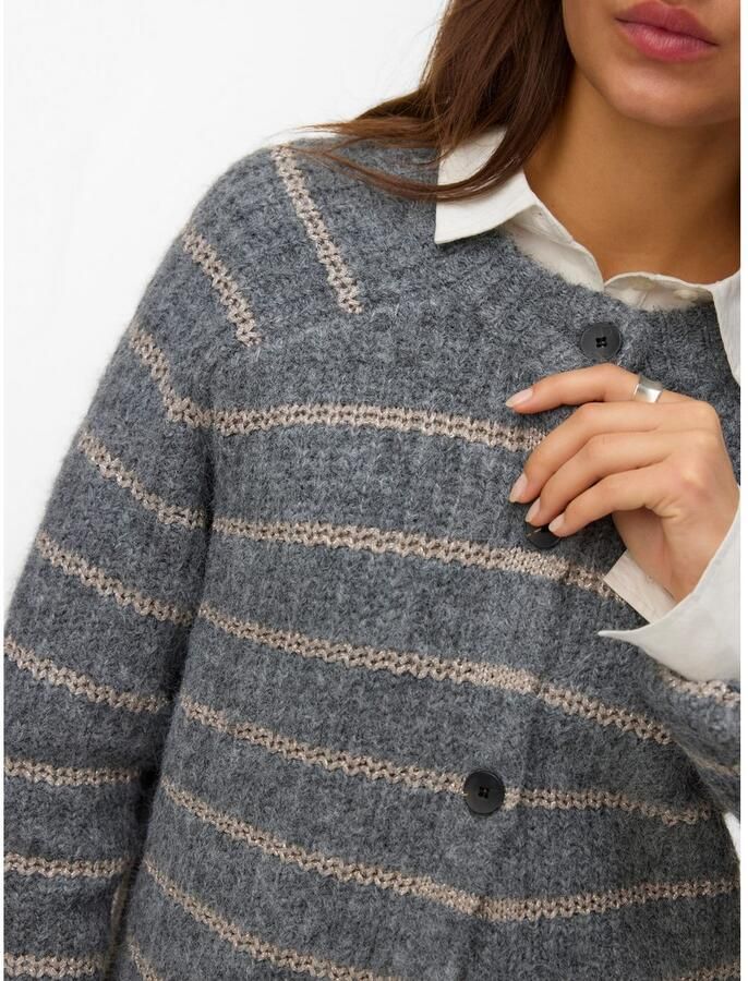 Vero Moda Vest VMAWESOME SHINE LS O-NCK STRIPE CARD BOO - Foto 2