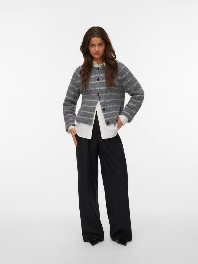 Vero Moda Vest VMAWESOME SHINE LS O-NCK STRIPE CARD BOO - Foto 3