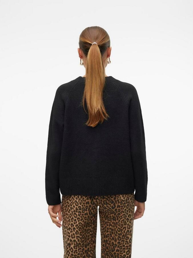 Vero Moda Comfort fit gebreid jack met V-hals model 'BOOM' - Foto 6