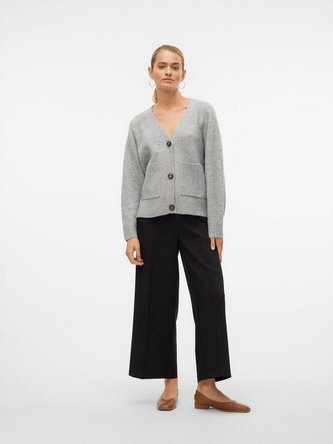Vero Moda Comfort fit gebreid jack met V-hals model 'BOOM' - Foto 7