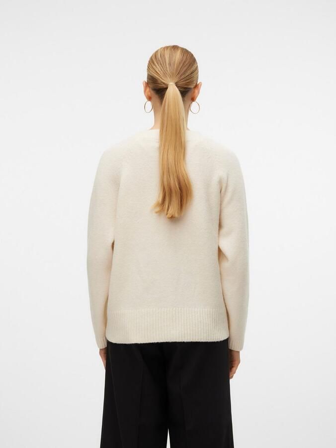 Vero Moda Comfort fit gebreid jack met V-hals model 'BOOM' - Foto 4