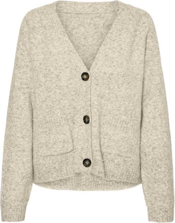 Vero Moda Comfort fit gebreid jack met V-hals model 'BOOM'