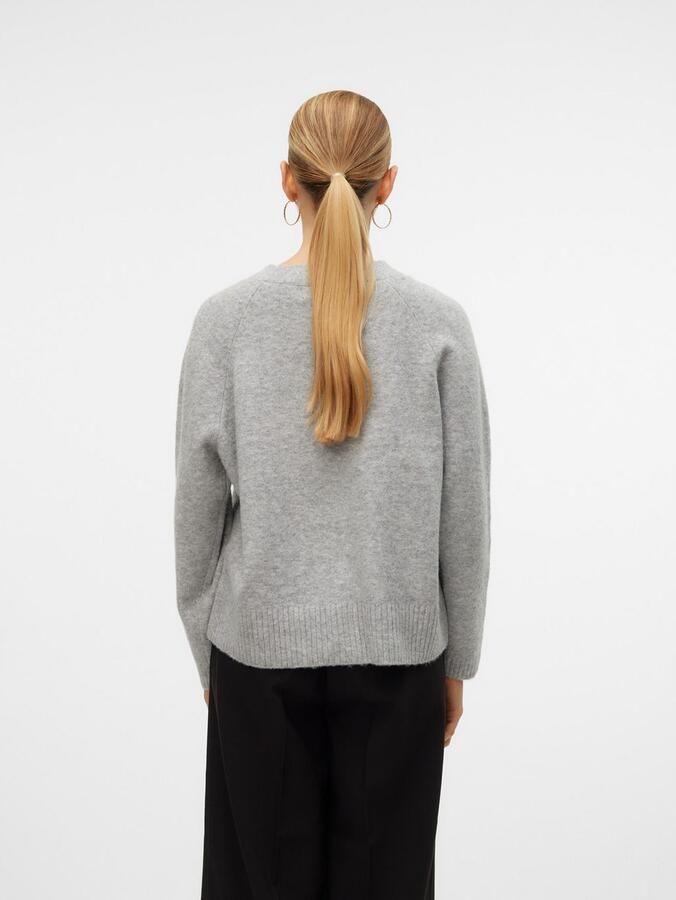 Vero Moda Comfort fit gebreid jack met V-hals model 'BOOM' - Foto 3