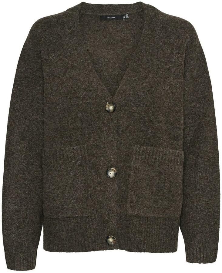 Vero Moda Comfort fit gebreid jack met V-hals model 'BOOM'