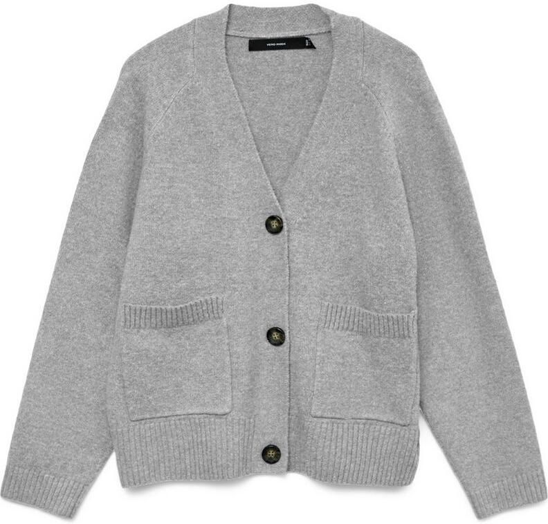 Vero Moda Comfort fit gebreid jack met V-hals model 'BOOM' - Foto 6