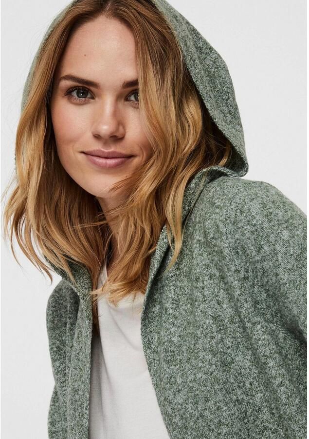 Vero Moda Regular fit gebreid jack met capuchon model 'DOFFY'