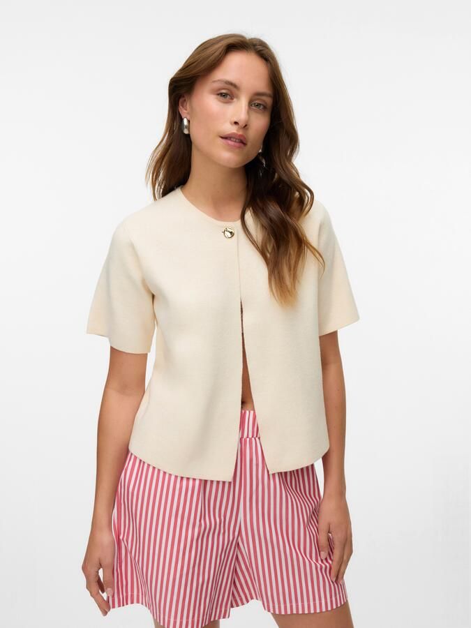 Vero Moda Vest VMGOLD SS O-NECK ONE BUTTON CARDIGAN - Foto 5