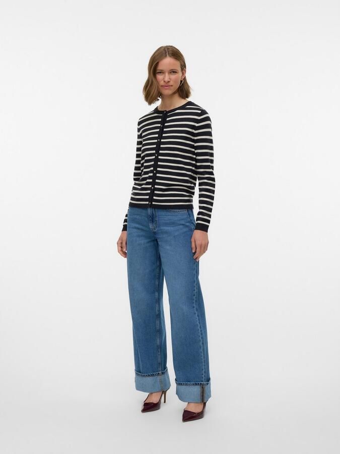 Vero Moda Vest VMHAPPY LS O-NECK BUTTON CARDIGAN BOO - Foto 3