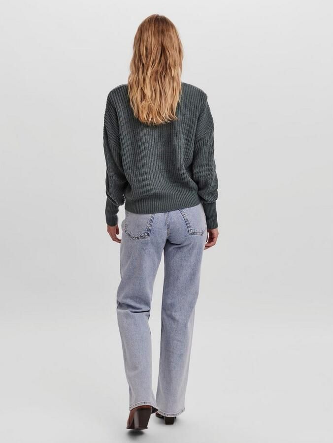 Vero Moda Regular fit gebreid jack met sierknopen model 'LEA' - Foto 5