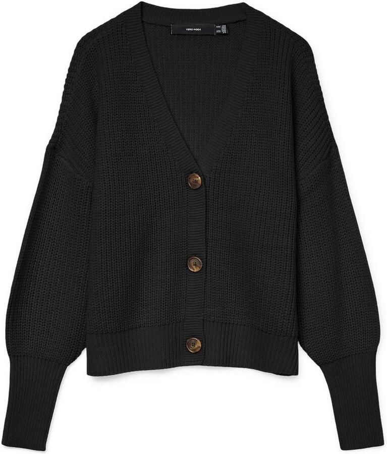 Vero Moda Regular fit gebreid jack met sierknopen model 'LEA' - Foto 3