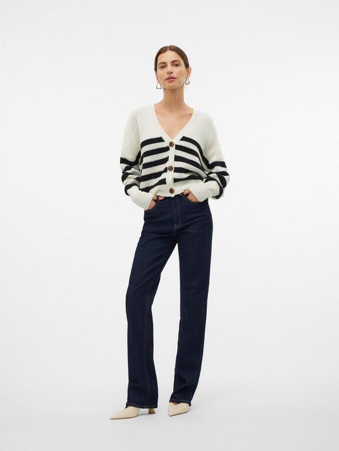 Vero Moda Regular fit gebreid jack met ballonmouwen model 'LEA' - Foto 6