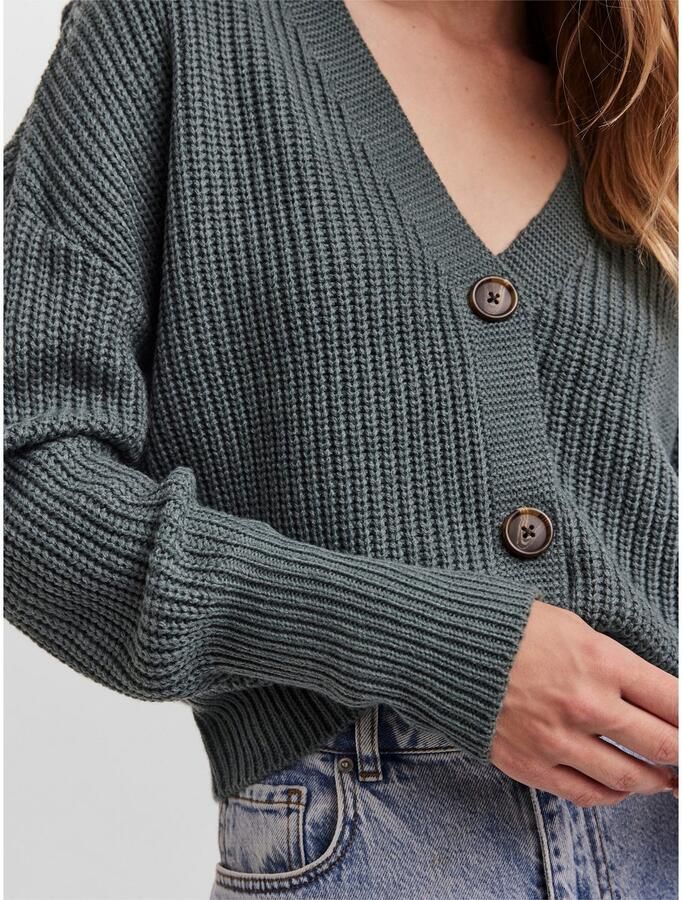 Vero Moda Regular fit gebreid jack met sierknopen model 'LEA' - Foto 2