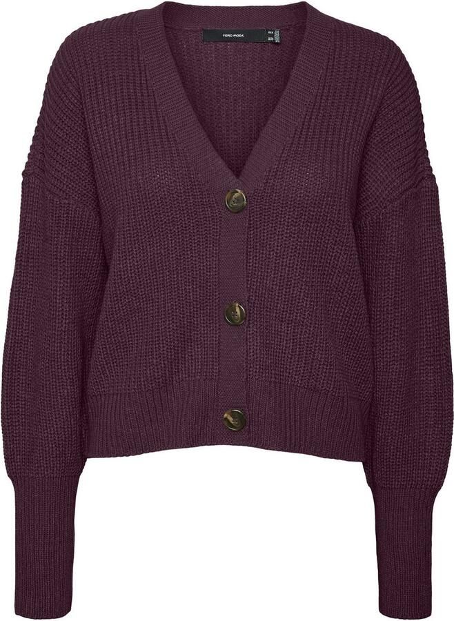 Vero Moda Regular fit gebreid jack met sierknopen model 'LEA' - Foto 5