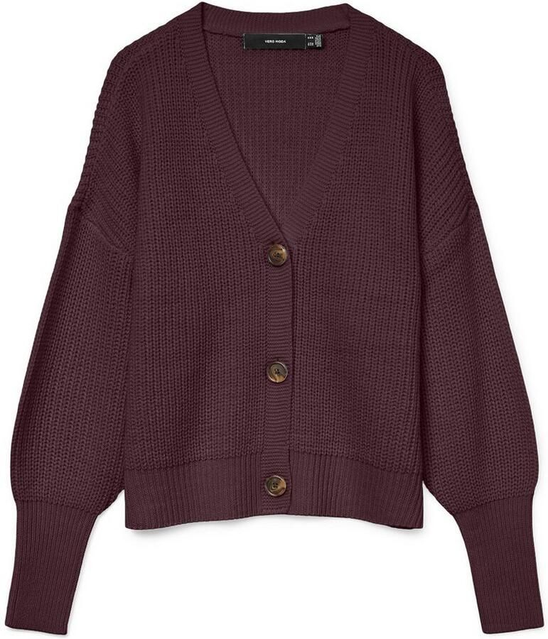 Vero Moda Regular fit gebreid jack met sierknopen model 'LEA'