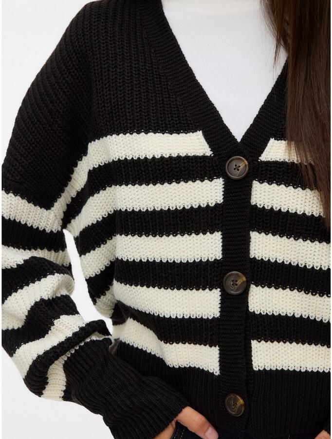 Vero Moda Loose fit gebreid jack met sierknopen model 'LEA' - Foto 2