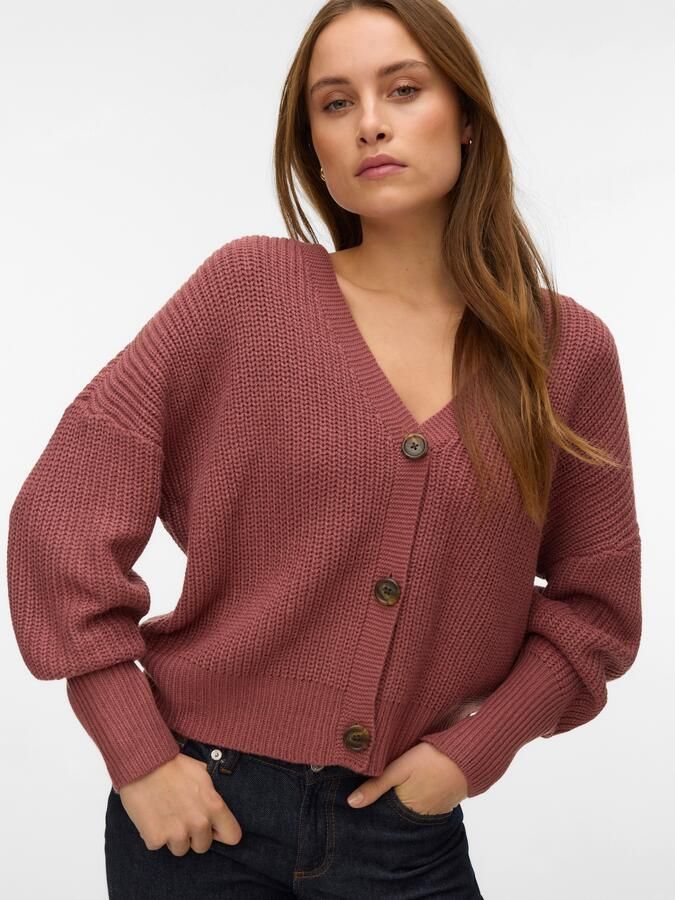 Vero Moda Vest VMLEA LS V-NECK CUFF CARDIGAN NOOS - Foto 5