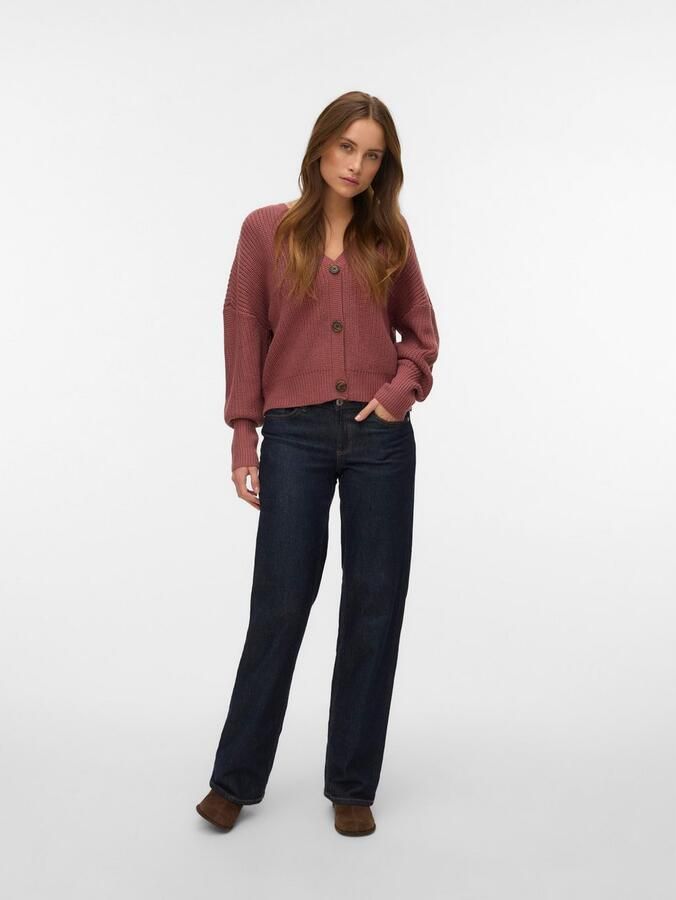 Vero Moda Vest VMLEA LS V-NECK CUFF CARDIGAN NOOS - Foto 4