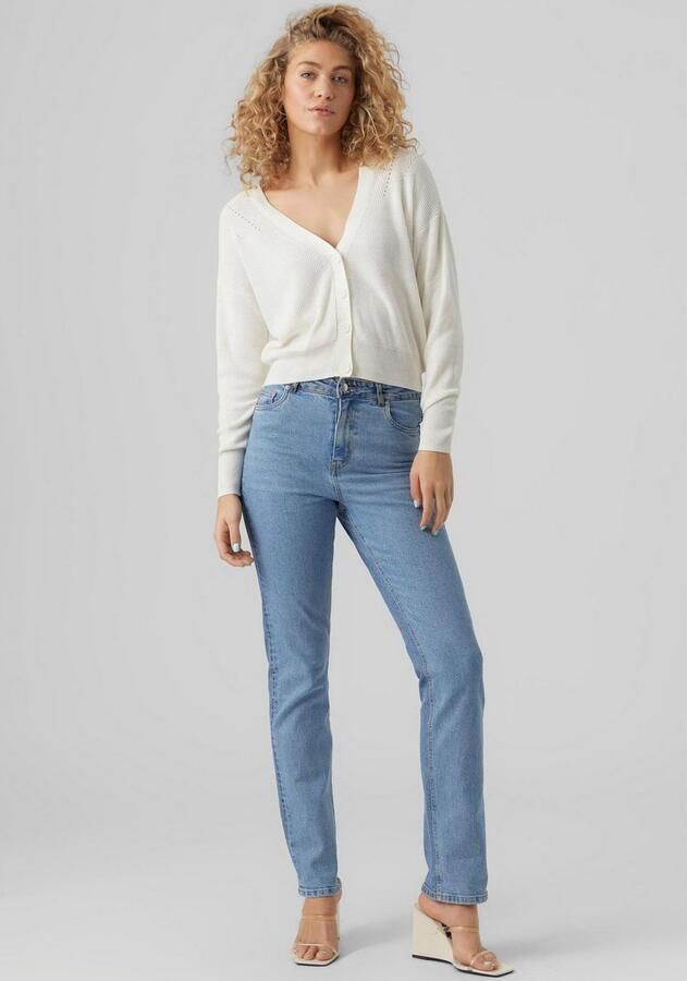 Vero Moda Vest VMNEWLEXSUN LS SHORT V-NECK CAR GA NOOS - Foto 2