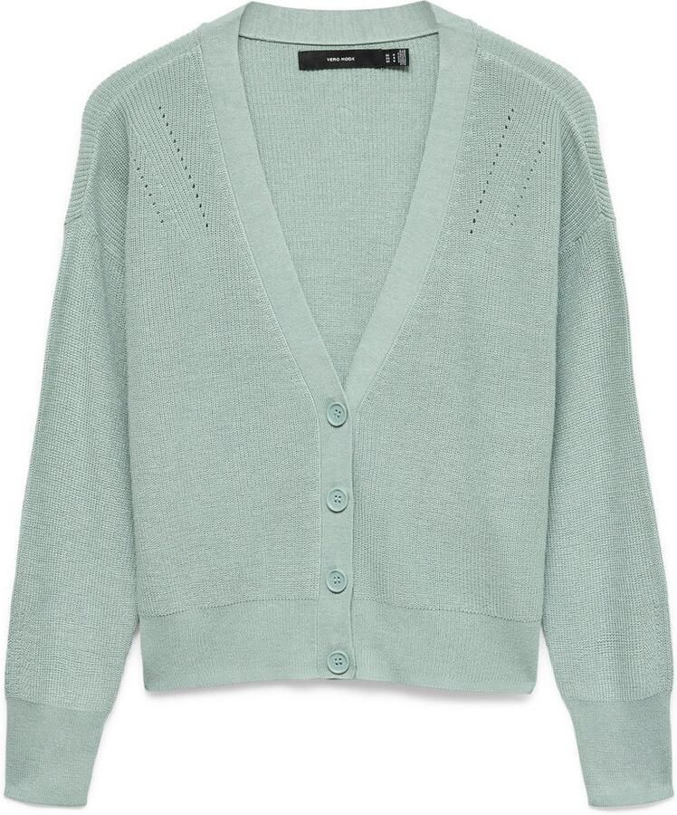 Vero Moda Vest VMNEWLEXSUN LS SHORT V-NECK CAR GA NOOS