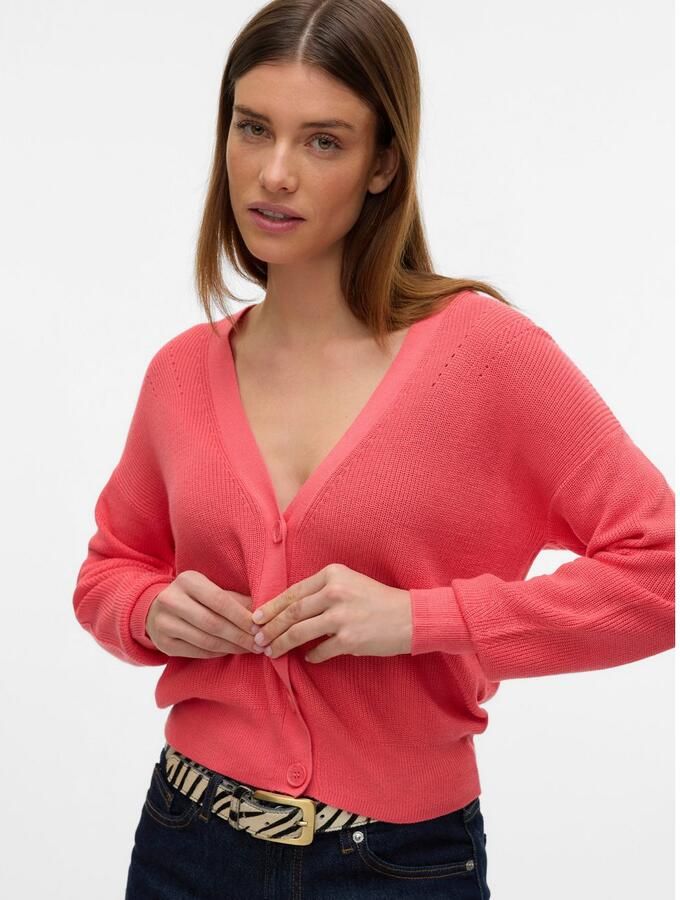 Vero Moda Vest VMNEWLEXSUN LS SHORT V-NECK CAR GA NOOS - Foto 2