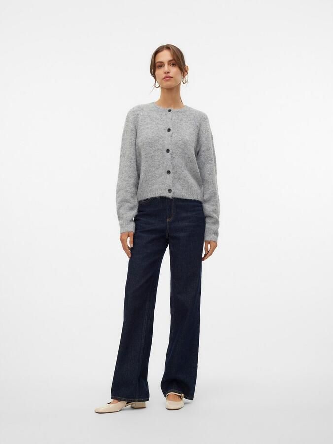 Vero Moda Regular fit gebreid jack met wol en knoopsluiting model 'NOVAH' - Foto 9