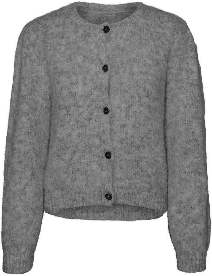 Vero Moda Regular fit gebreid jack met wol en knoopsluiting model 'NOVAH' - Foto 3