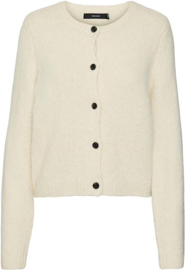Vero Moda Regular fit gebreid jack met wol en knoopsluiting model 'NOVAH' - Foto 6