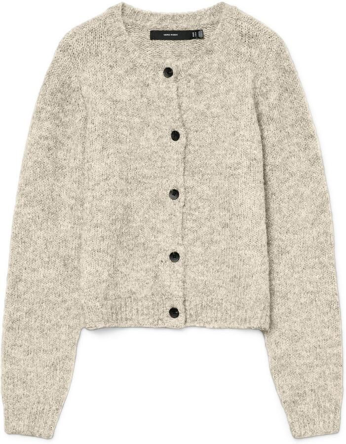 Vero Moda Regular fit gebreid jack met wol en knoopsluiting model 'NOVAH'