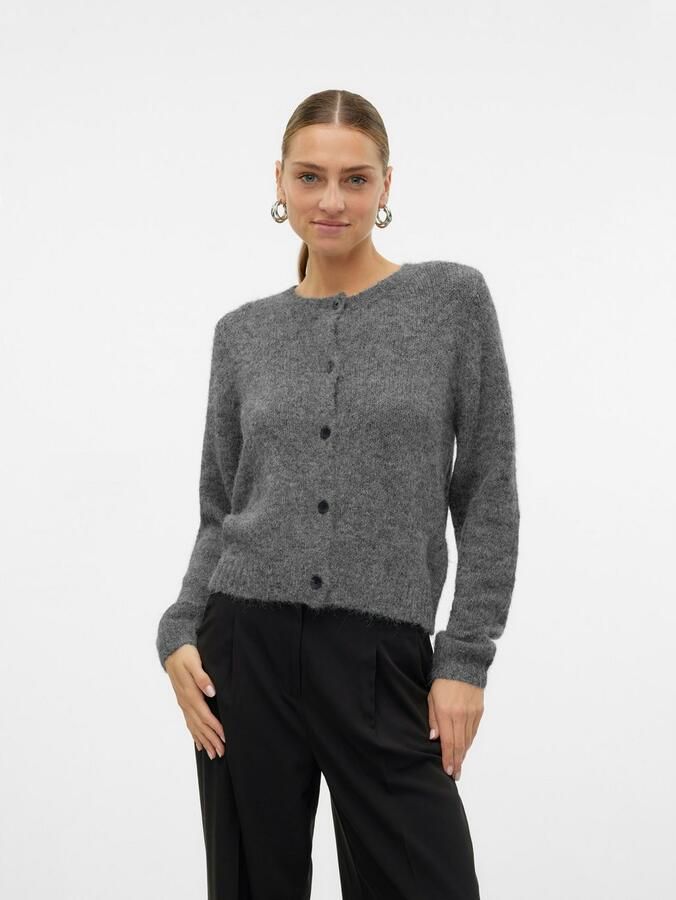 Vero Moda Regular fit gebreid jack met wol en knoopsluiting model 'NOVAH' - Foto 11
