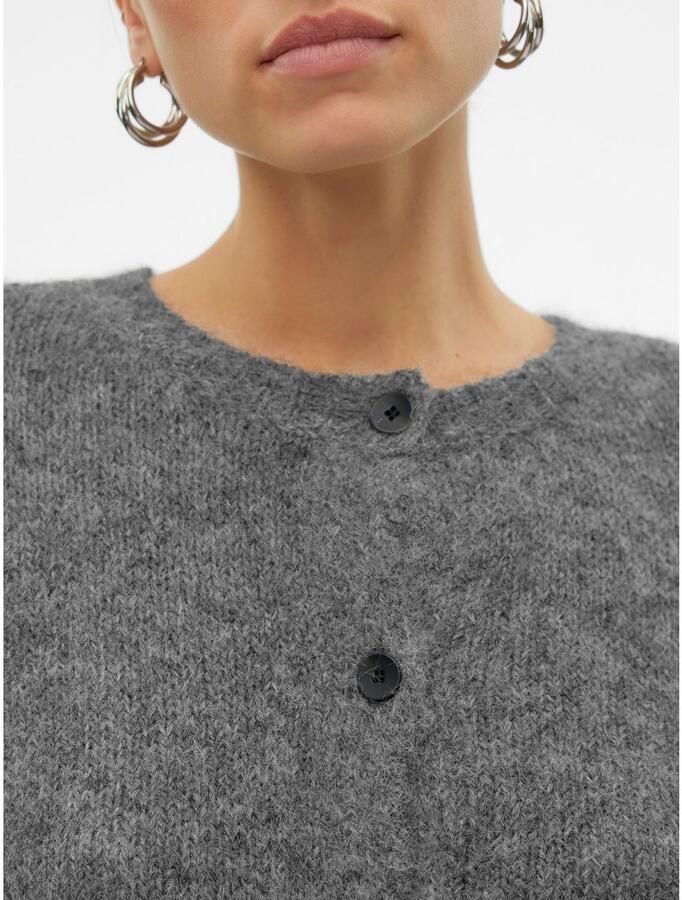 Vero Moda Regular fit gebreid jack met wol en knoopsluiting model 'NOVAH' - Foto 4