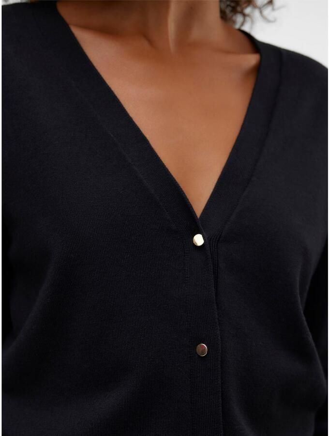 Vero Moda Vest VMNEWLEXSUN LS SHORT V-NECK CAR GA NOOS - Foto 4