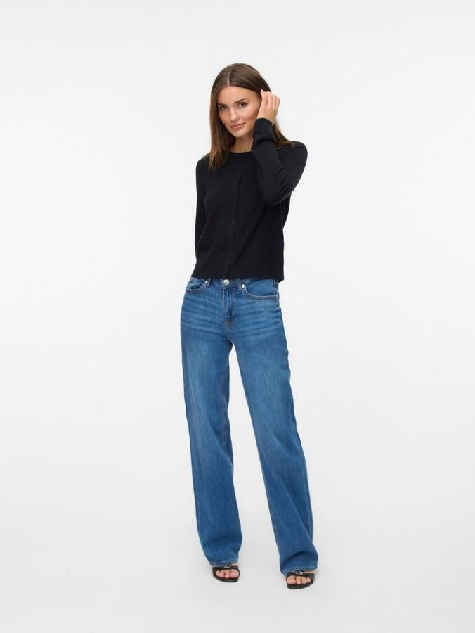 Vero Moda Vest VMVICKY LS O-NECK BUTTON CARDIGAN NOOS - Foto 4