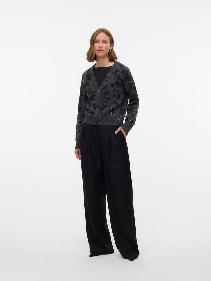 Vero Moda Relaxed fit gebreid jack met wol model 'ZUZU' - Foto 3