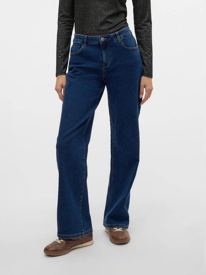 Vero Moda Wijde jeans VMELLY MR WIDE JEANS BLUE NOOS - Foto 9