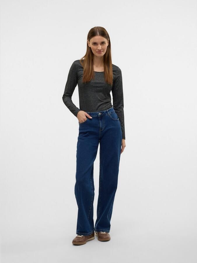 Vero Moda Wijde jeans VMELLY MR WIDE JEANS BLUE NOOS - Foto 4