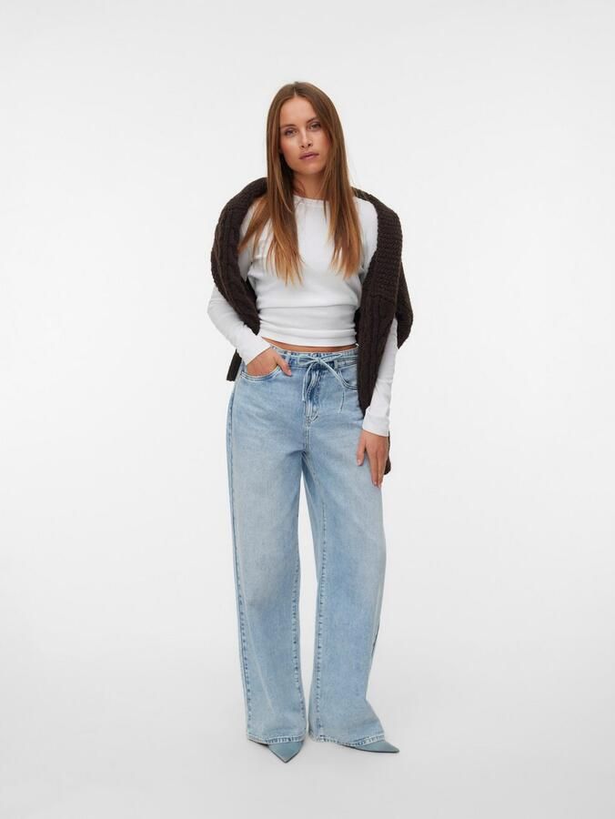 Vero Moda Wijde jeans VMWIEN MR WIDE BELT JEANS SI338 NOOS - Foto 4