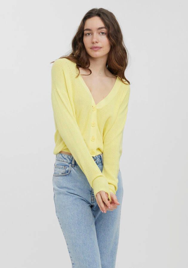 Vero Moda Vest VMNEWLEXSUN LS SHORT V-NECK