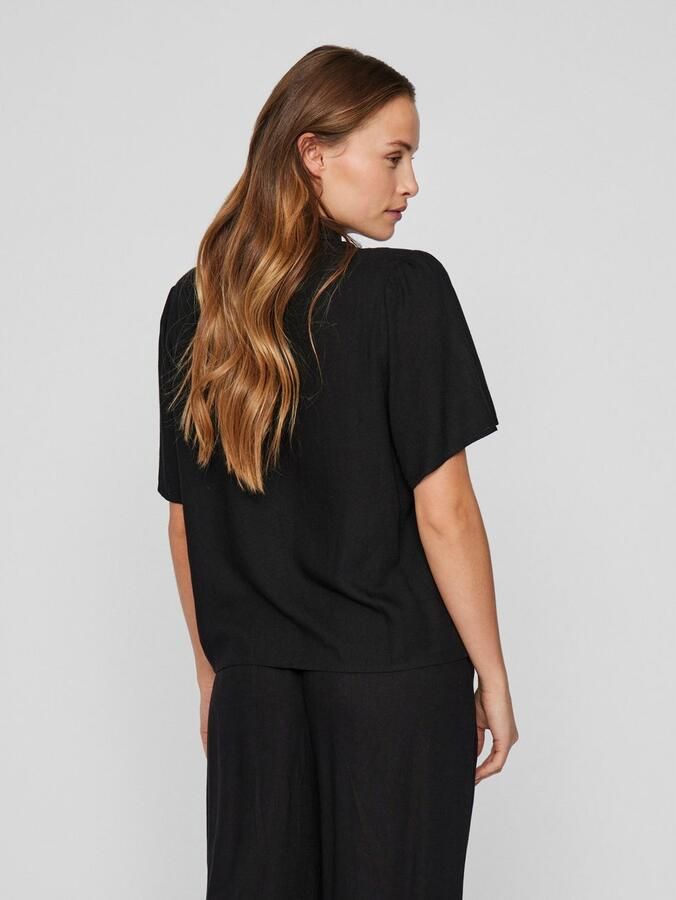 Vila Regular fit overhemdblouse met 1 2-mouwen model 'PRICIL' - Foto 3