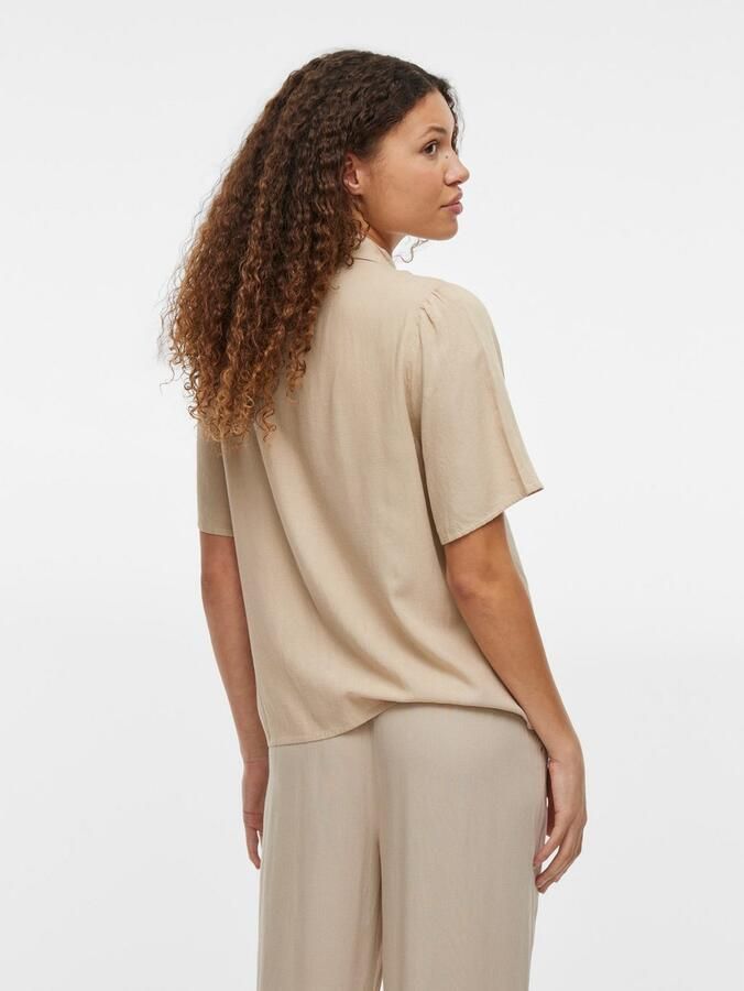 Vila Regular fit overhemdblouse met 1 2-mouwen model 'PRICIL' - Foto 5