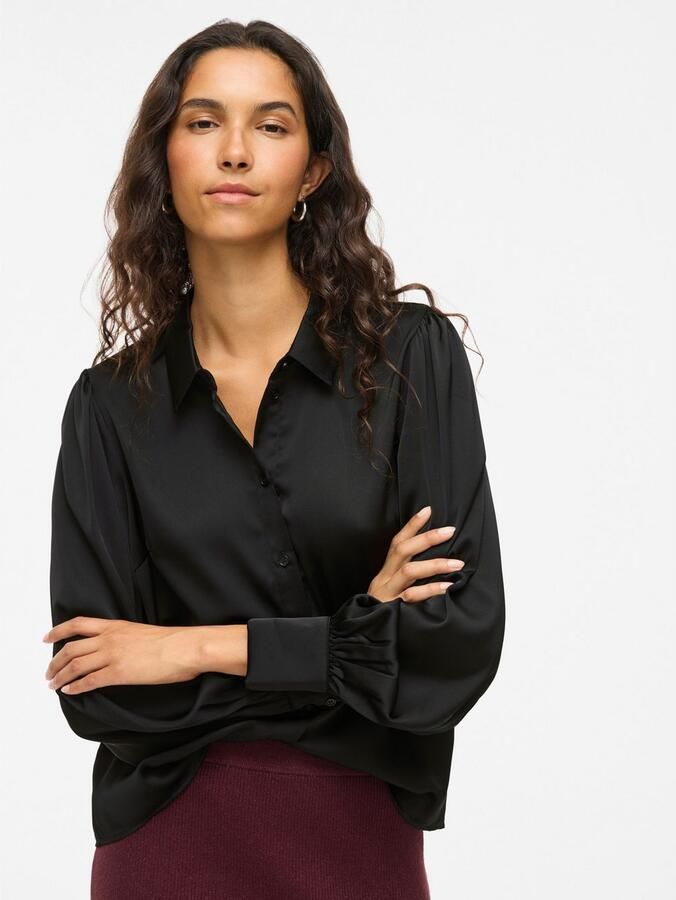 Vila Blouse met lange mouwen VIENNA RAVENNA L S BALLOON SHIRT NOOS - Foto 2