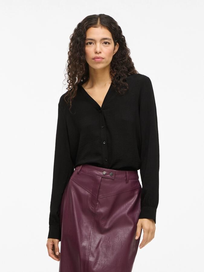 Vila Blouse met lange mouwen VIJOSA L S V-NECK SHIRT NOOS - Foto 5