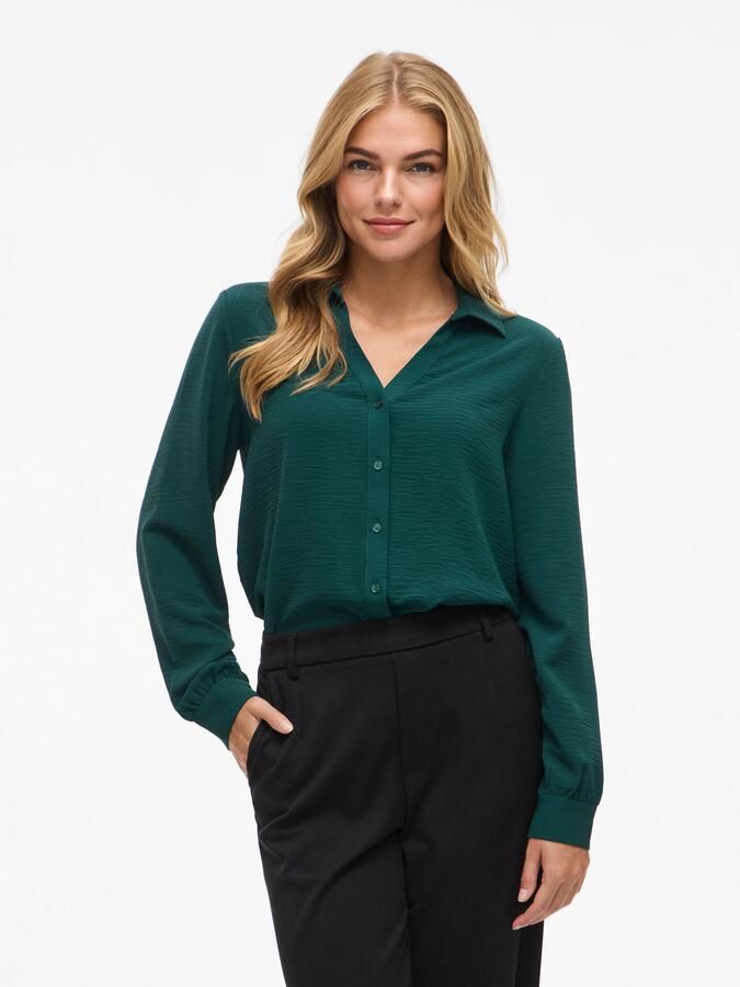 Vila Blouse met lange mouwen VIJOSA L S V-NECK SHIRT NOOS - Foto 4